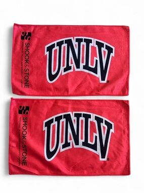 NCAA UNLV Red and Black Dual Logo Rally Towels by Shook & Stone